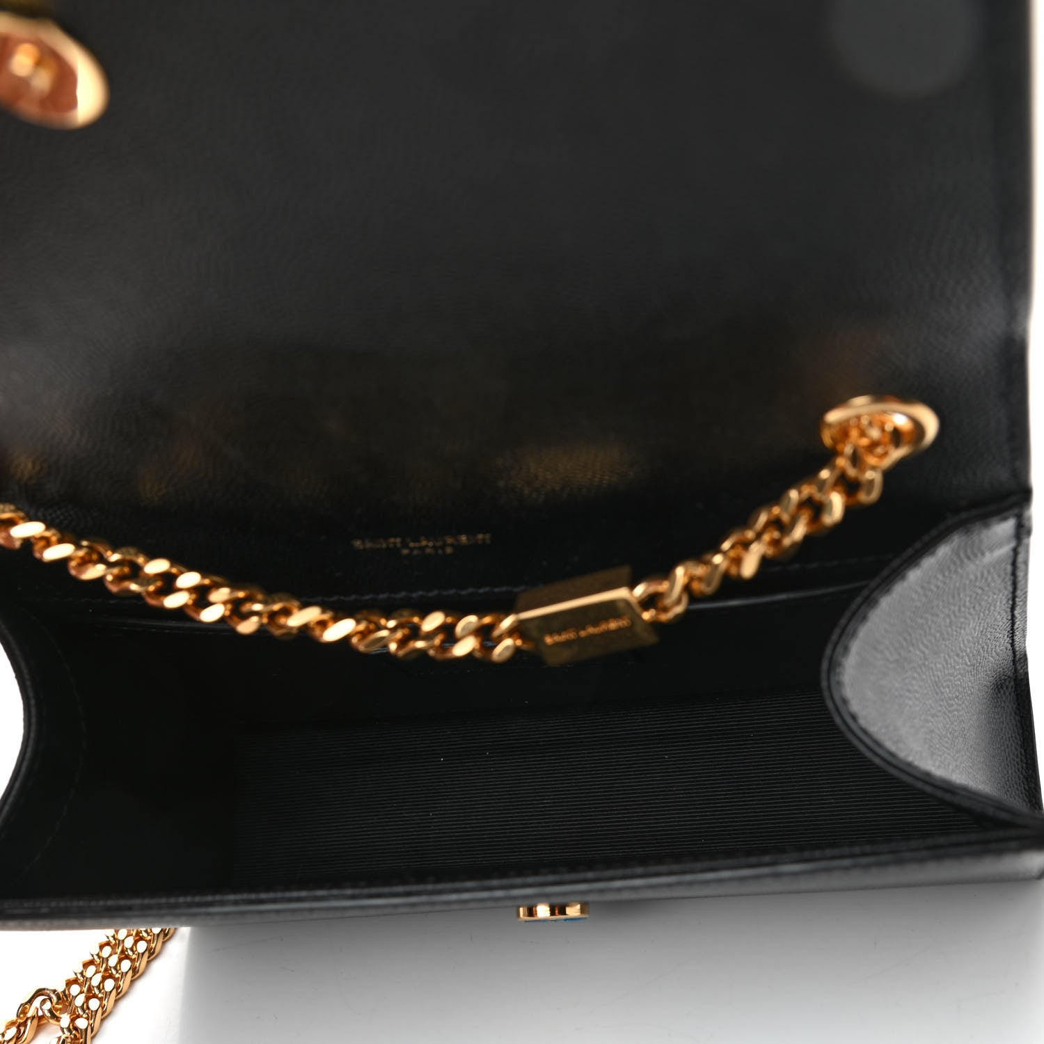 Saint Laurent Grain De Poudre Small Classic Monogram Kate Tassel Satchel Black 4 of 4
