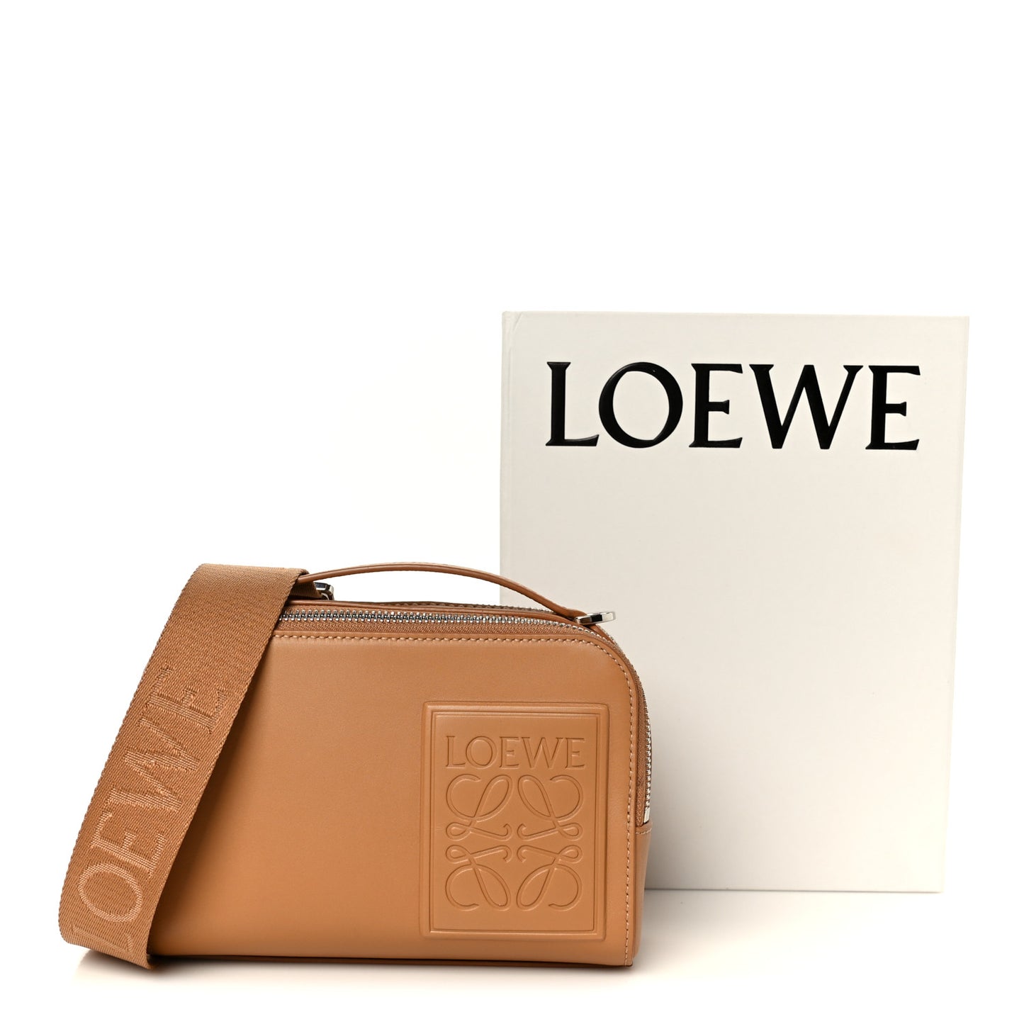 Satin Calfskin Mini Camera Bag Tan