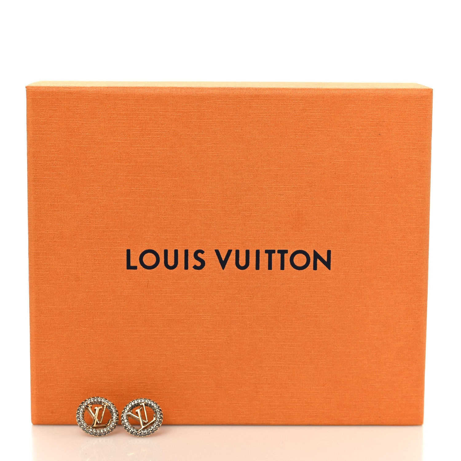 Louis Vuitton Metal Crystal Louise By Night Earrings Gold 5 of 5