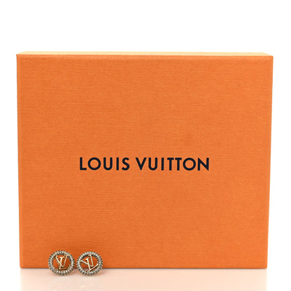 Louis Vuitton Metal Crystal Louise By Night Earrings Gold 5 of 5