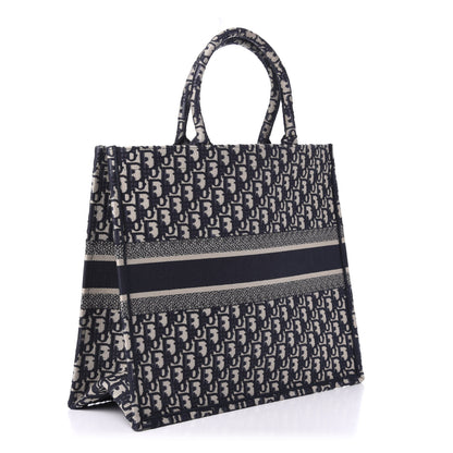 Christian Dior Oblique Book Tote Blue Multicolor 3 of 9