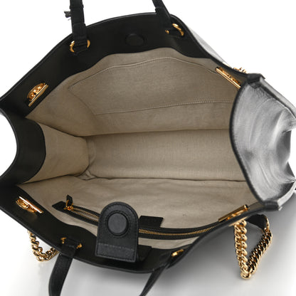 Gucci Calfskin Large Horsebit 1955 Tote Bag Black 5 of 10