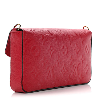 Louis Vuitton Empreinte Pochette Felicie Chain Wallet Cherry 4 of 10