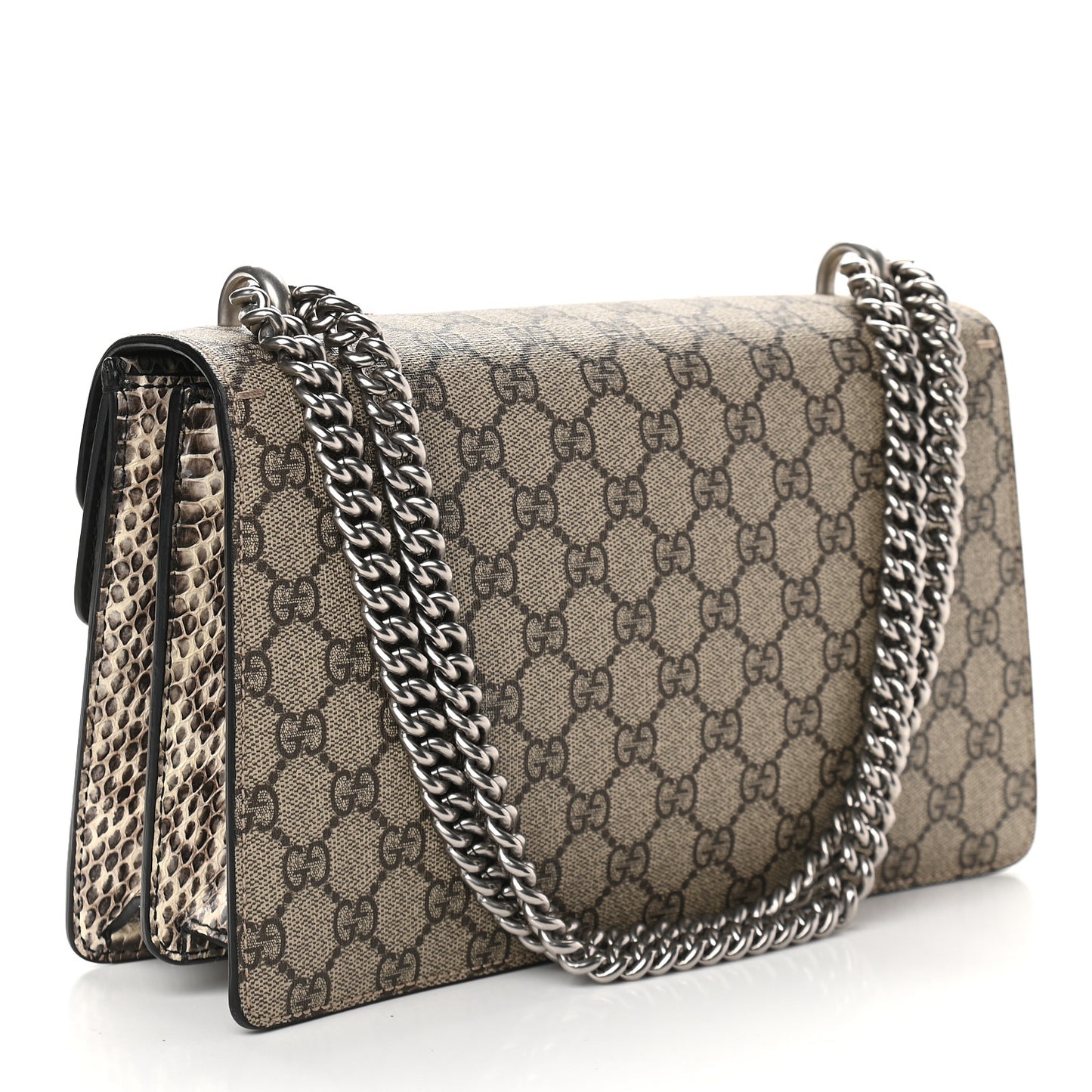GG Supreme Monogram Elaphe Elephant Embroidered Small Dionysus Shoulder Bag