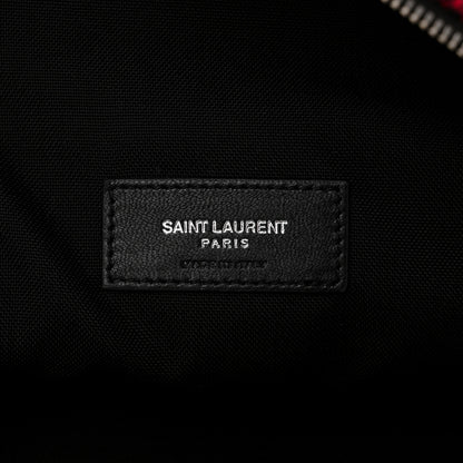 Saint Laurent Wool Tartan Body Belt Bag Red Black 6 of 11