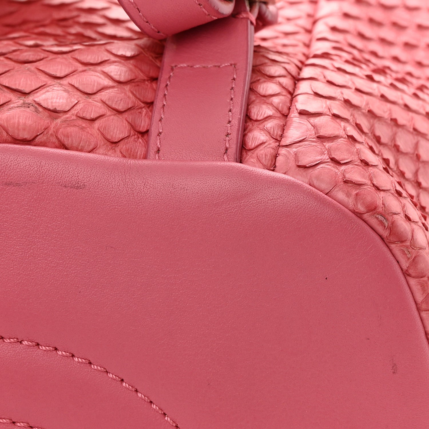 Chanel Snakeskin Backpack Light Pink 16 of 24