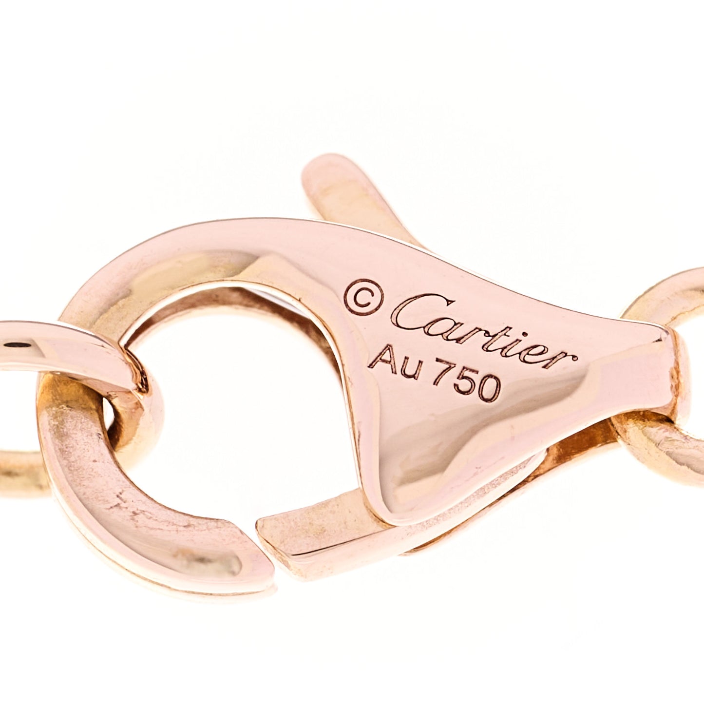18K Pink Gold Interlocking LOVE Necklace