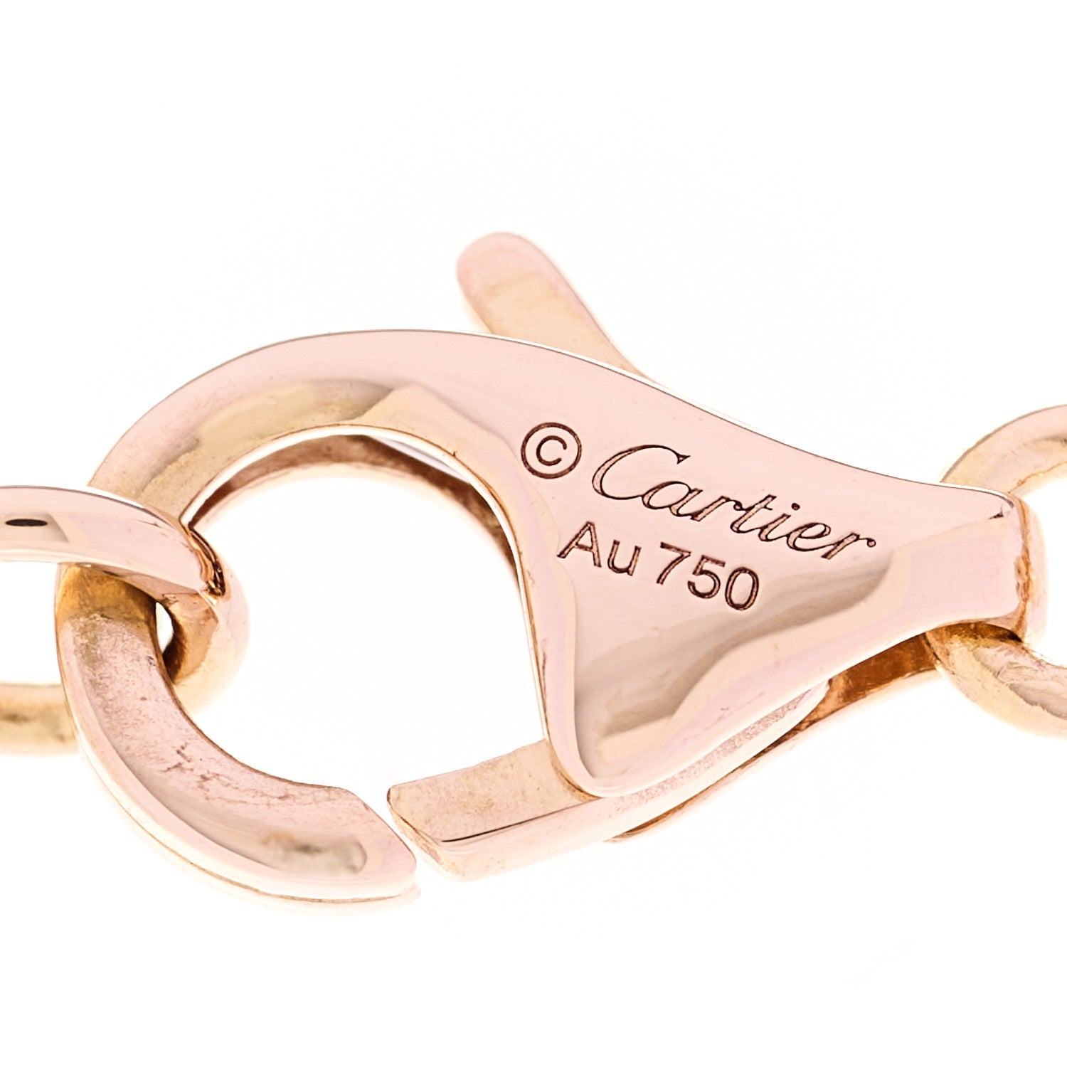 Cartier 18K Pink Gold Interlocking LOVE Necklace 5 of 7