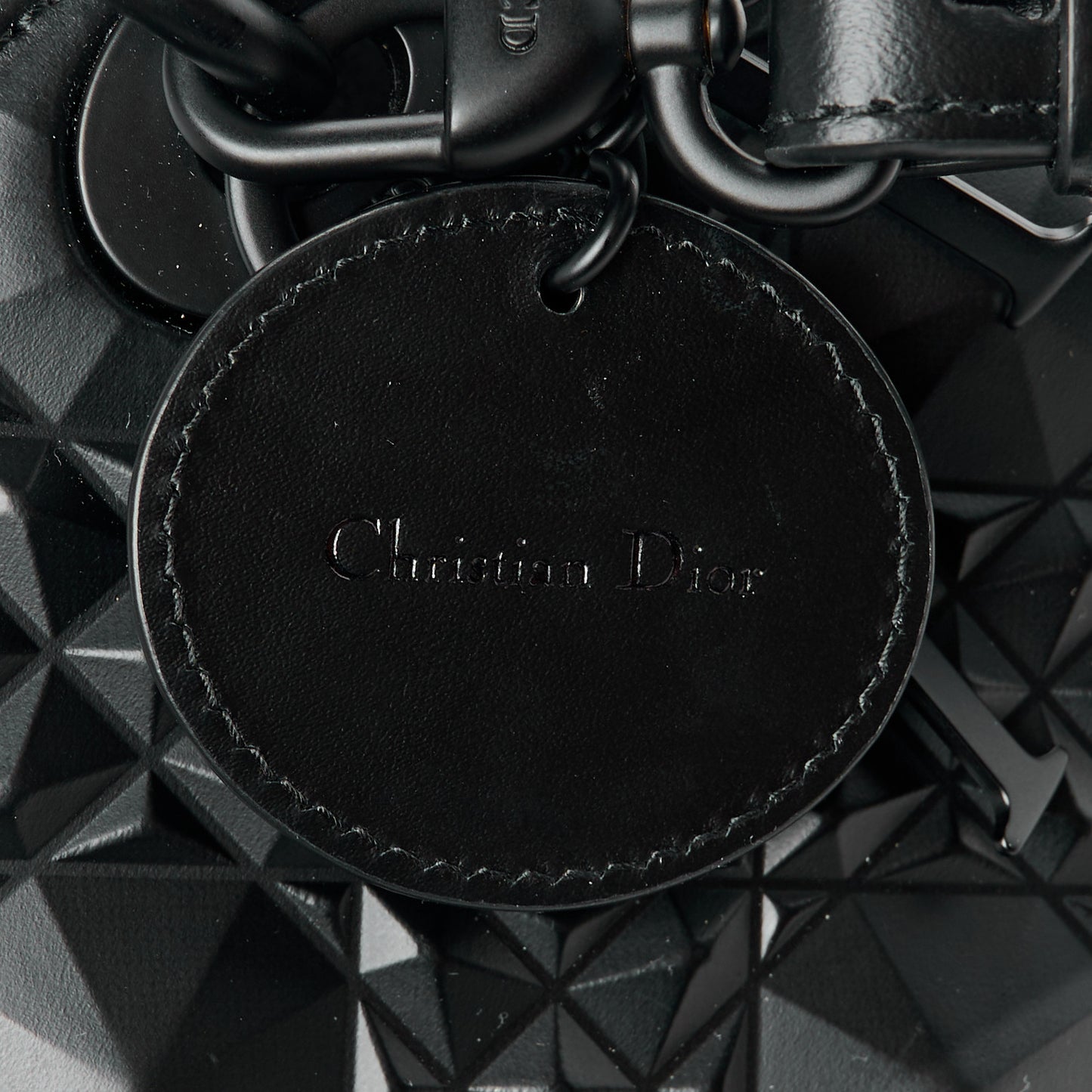 Calfskin Cannage Diamond Small My ABCDior Lady Dior Black
