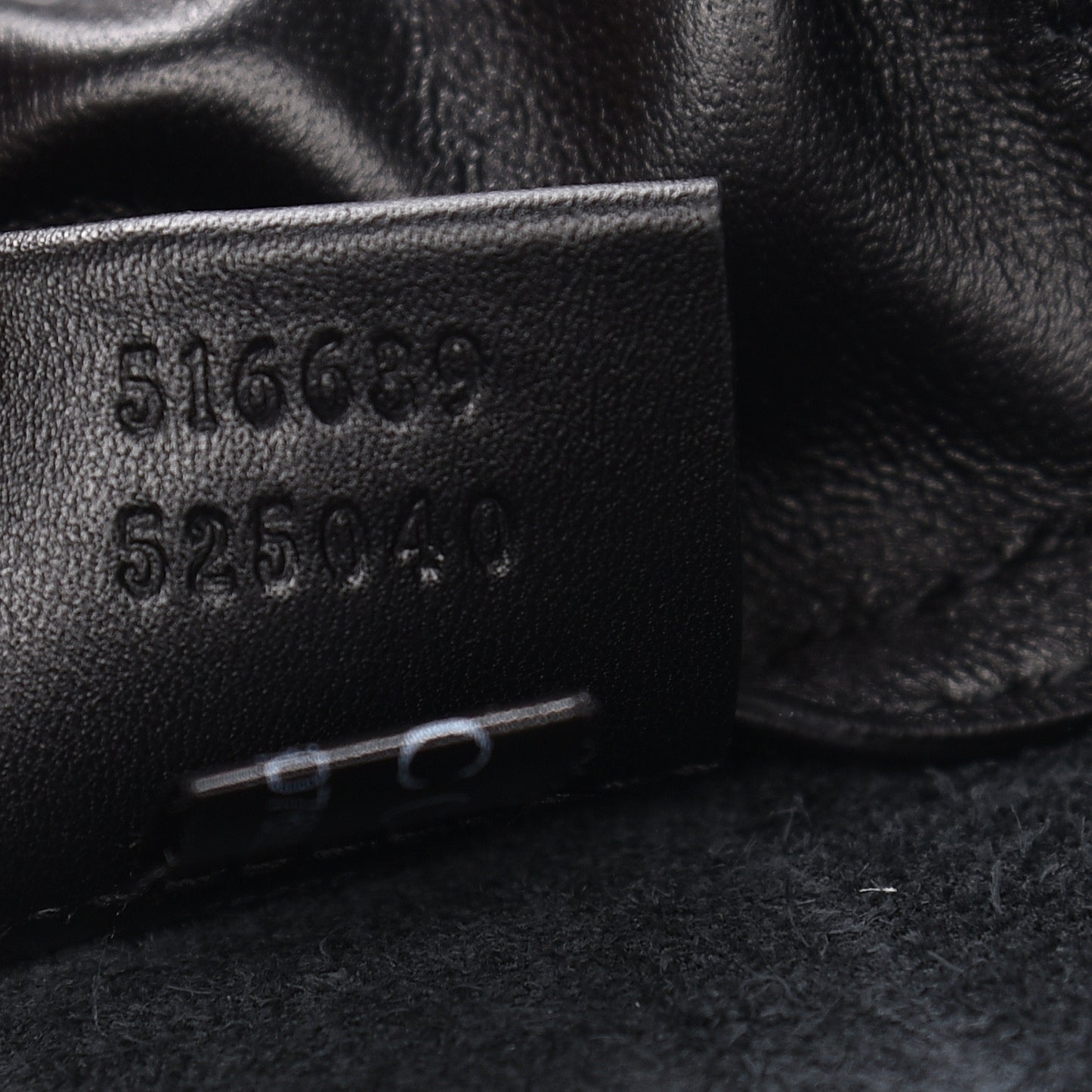 Calfskin Logo Drawstring Backpack Black