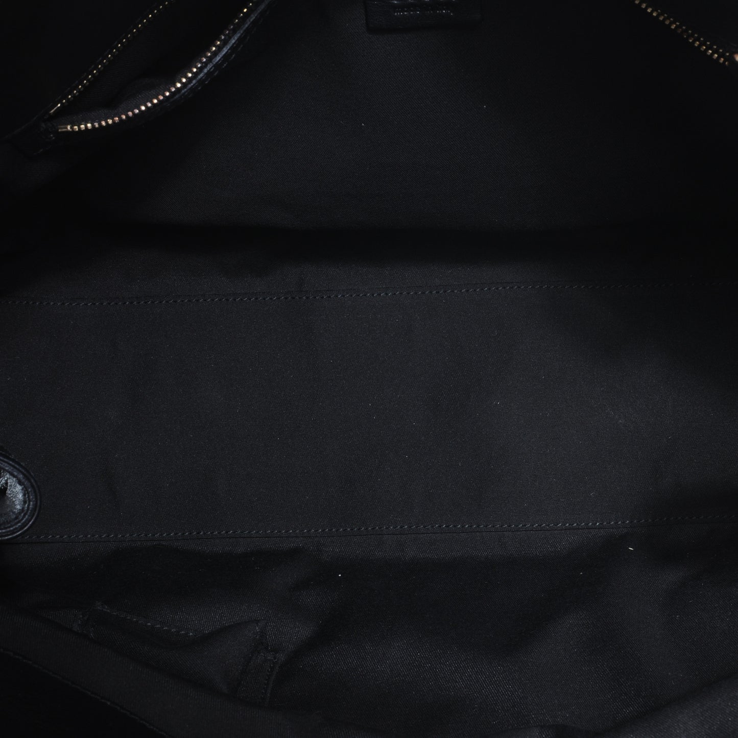 Leather Race Bamboo Tassel Tote Black