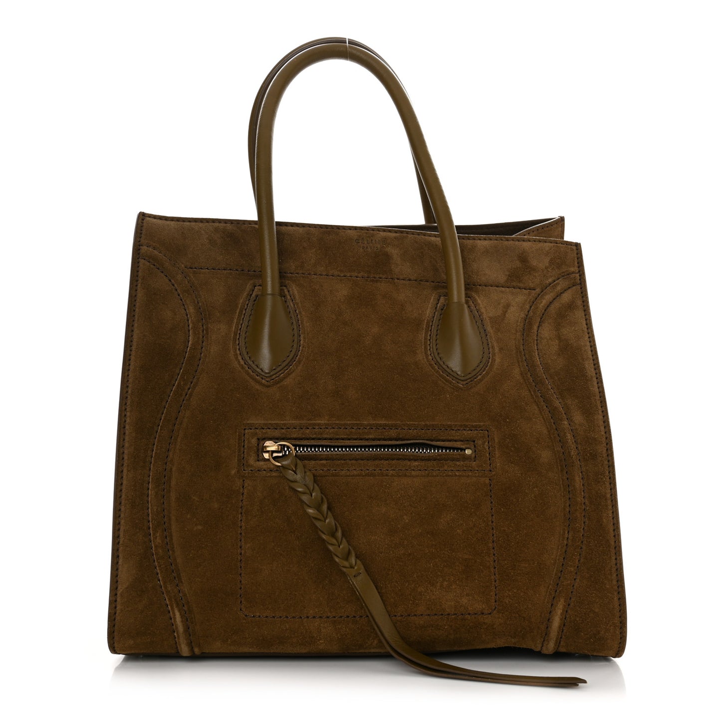Suede Medium Phantom Luggage Olive