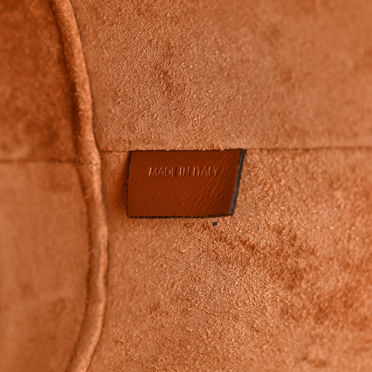 Smooth Calfskin Small Cuir Triomphe Bucket Bag Tan