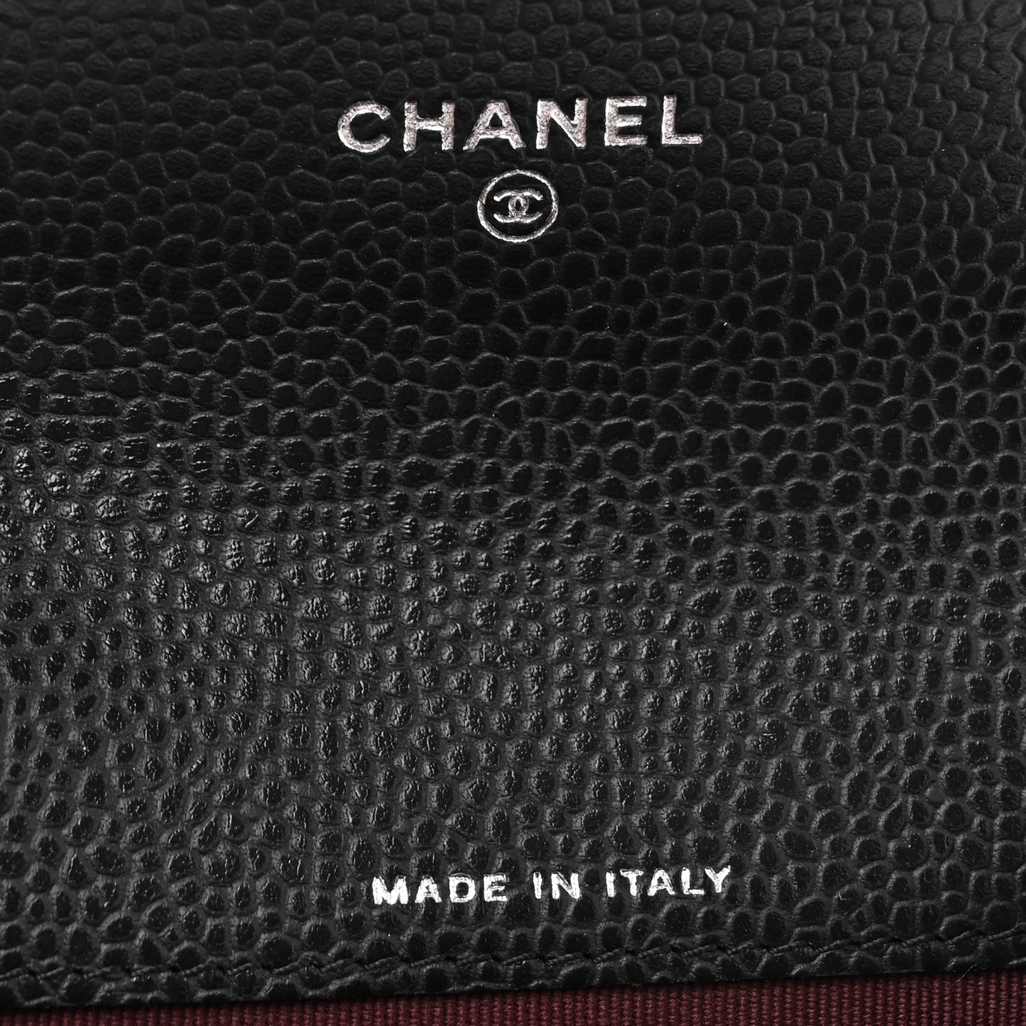 Caviar Quilted Flap Card Holder Wallet Black