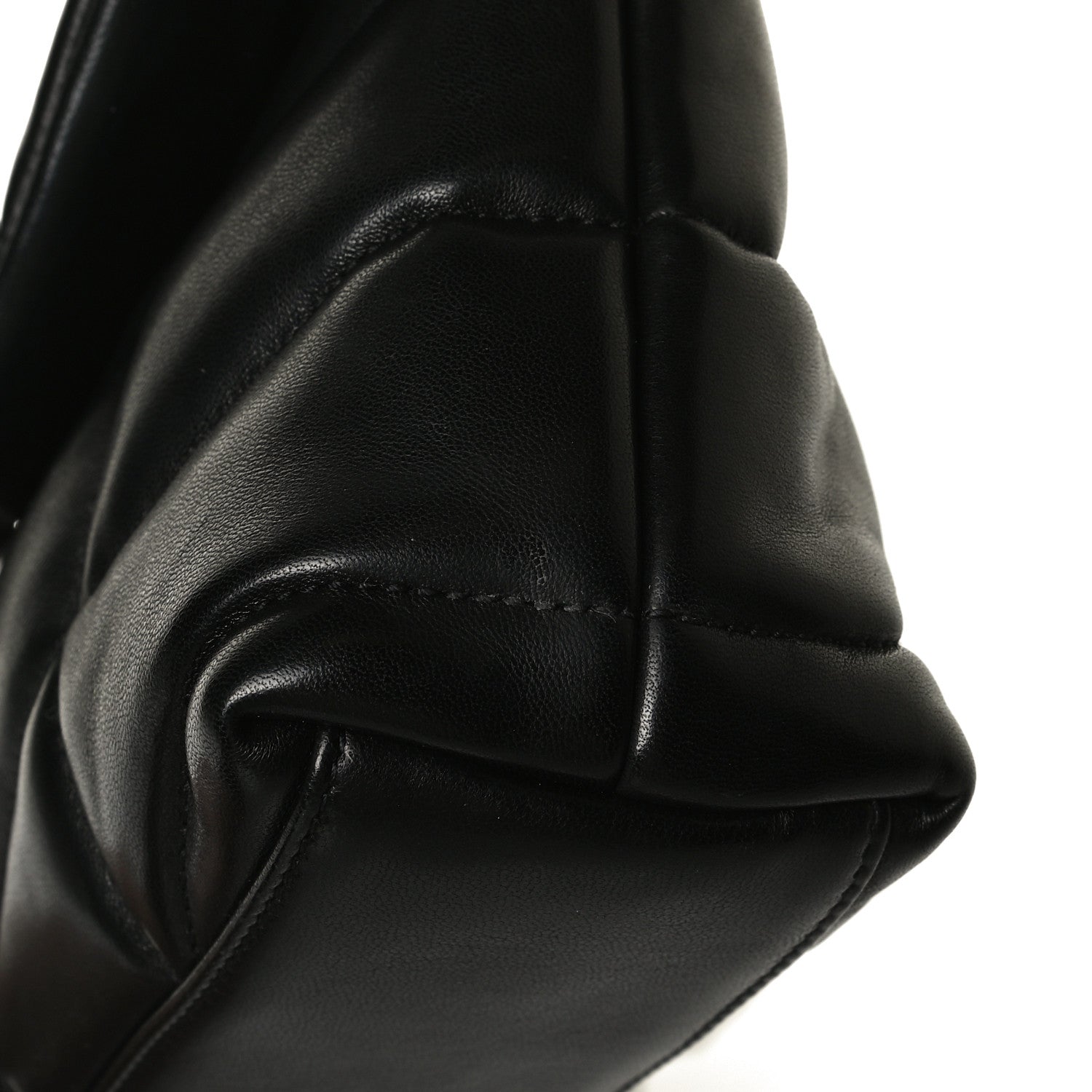 Saint Laurent Lambskin Quilted Toy Loulou Puffer Monogram Chain Satchel Black 14 of 17