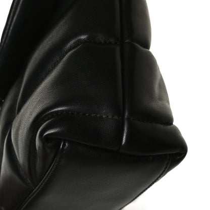 Saint Laurent Lambskin Quilted Toy Loulou Puffer Monogram Chain Satchel Black 14 of 17