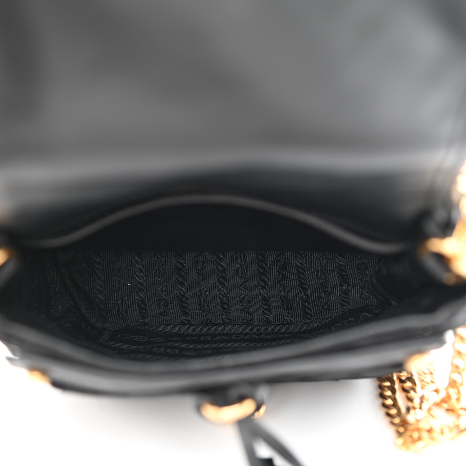 Prada Nylon Embroided Corsaire Belt Bag Black 4 of 9