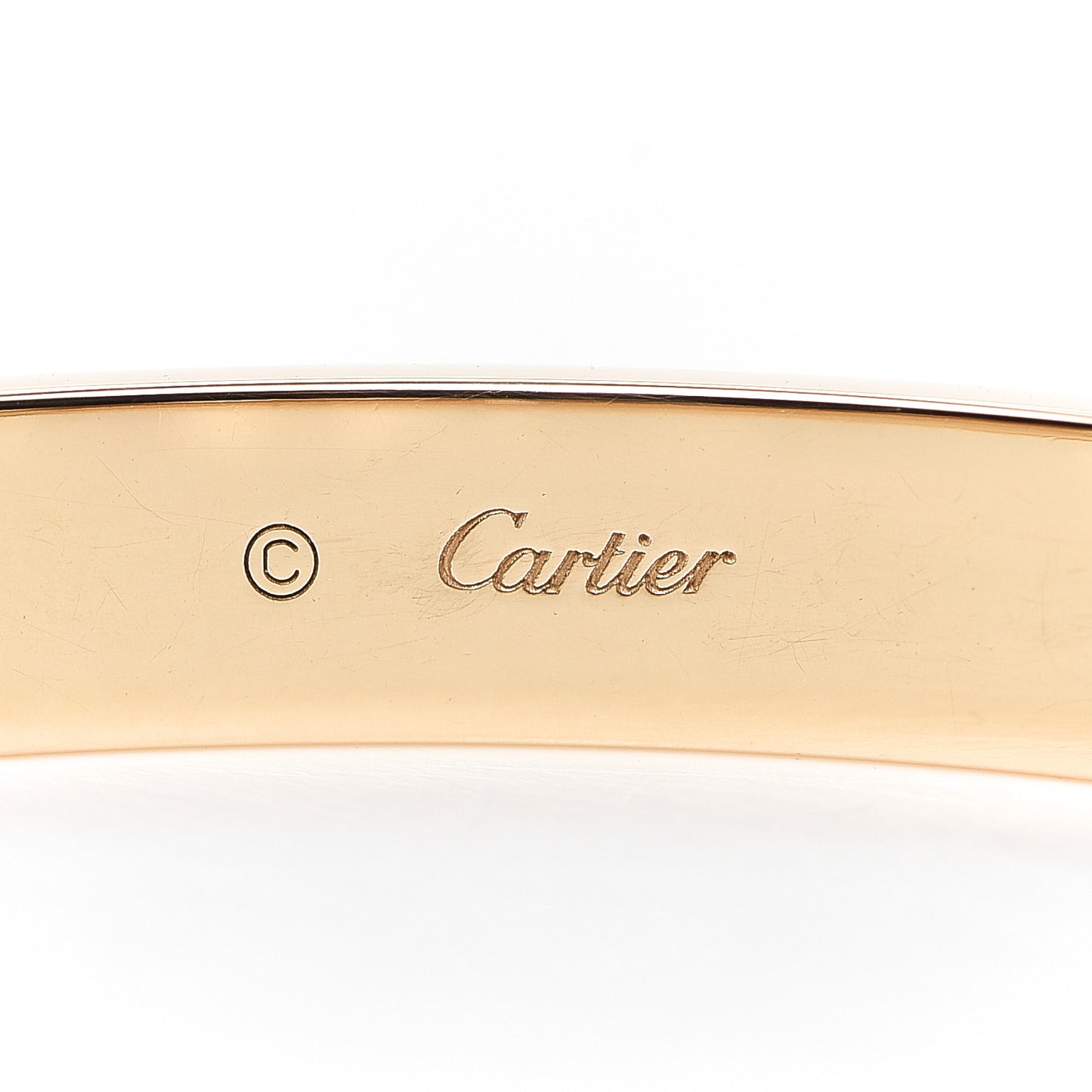 18K Yellow Gold 4 Diamond LOVE Bracelet 19