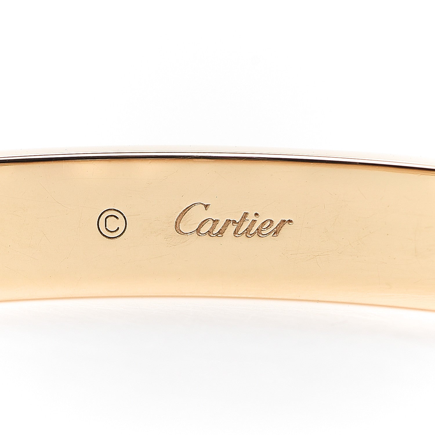 Cartier 18K Yellow Gold 4 Diamond LOVE Bracelet 19 4 of 8