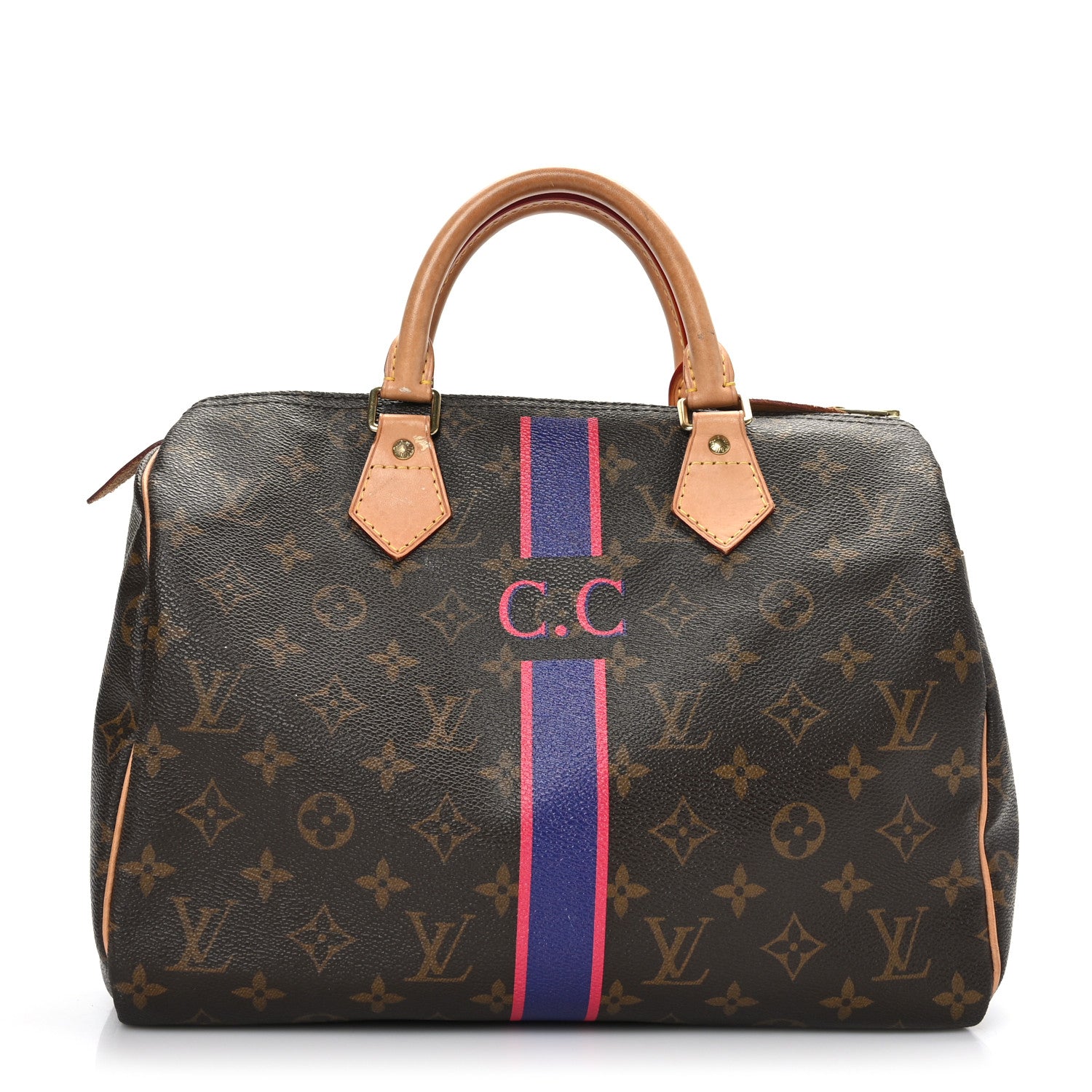 Louis Vuitton Monogram My LV Heritage Speedy 30 Marine Fuchsia 1 of 12