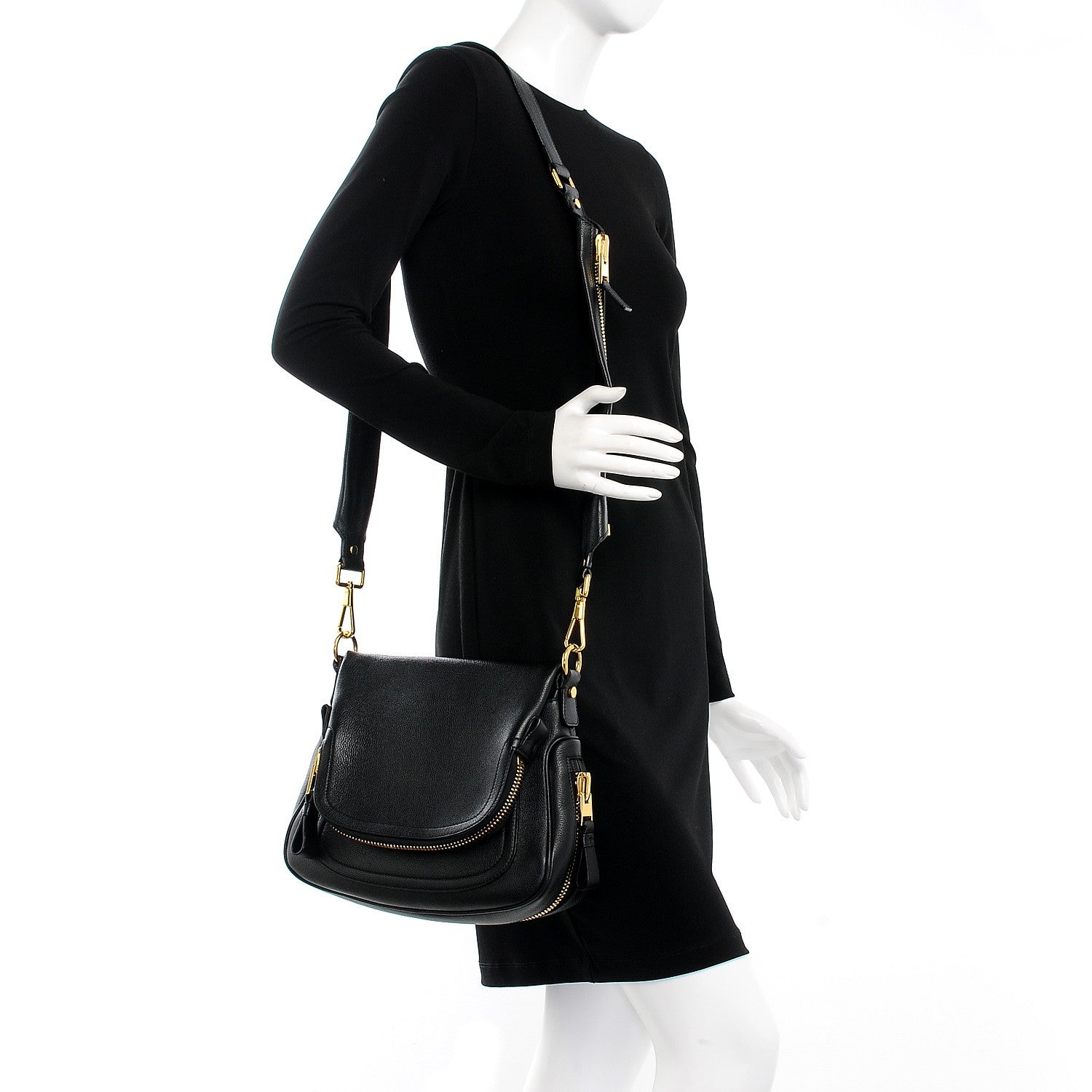 Tom Ford Calfskin Medium Jennifer Black 2 of 6