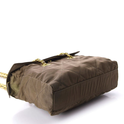 Prada Nylon Tessuto Impuntu Quilted Shoulder Bag Cocco 4 of 12