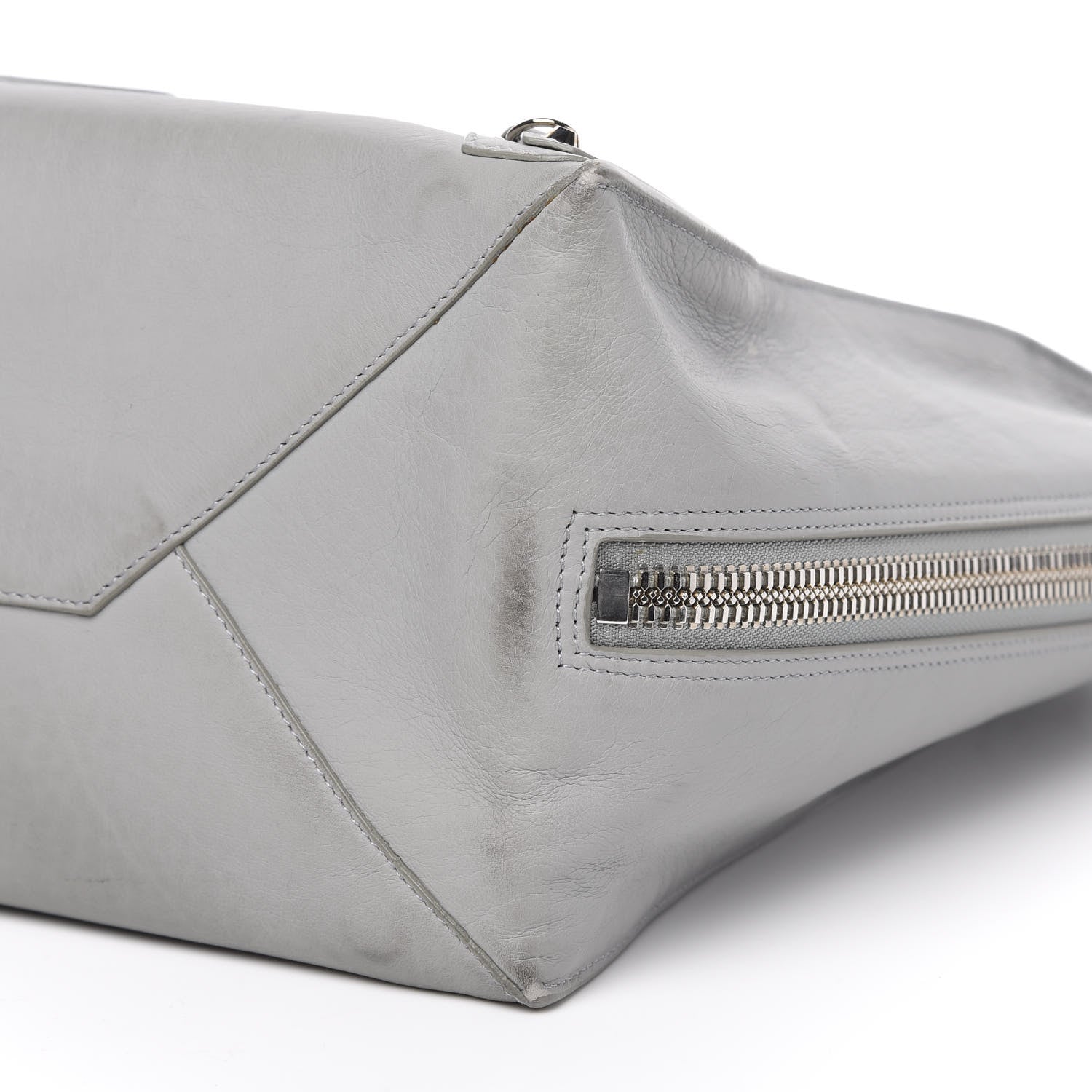 Balenciaga Veau Papier A4 Zip Around Tote Gris Glace 9 of 15