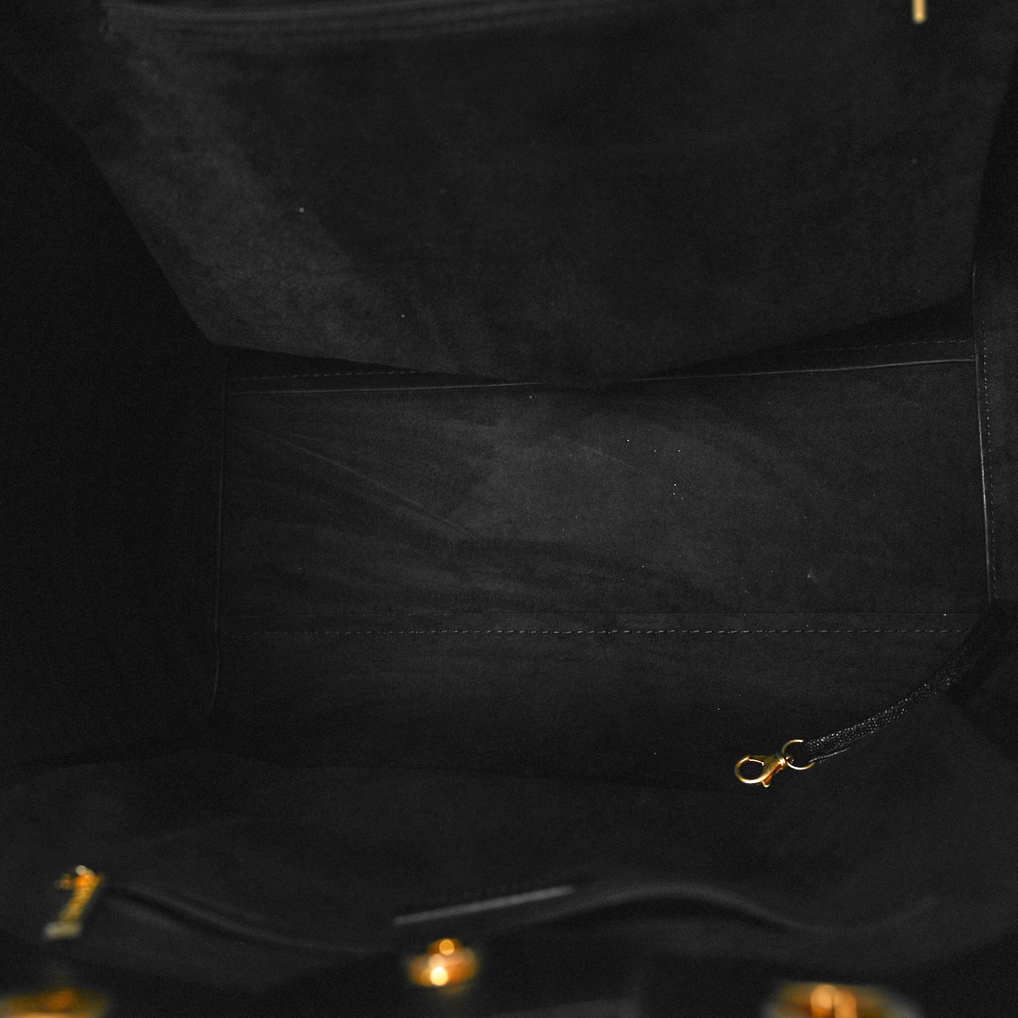 Caviar Medium Studded Deauville Tote Black