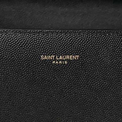 Saint Laurent Grain de Poudre Mini Classic Monogram Cassandra Top Handle Black 7 of 12