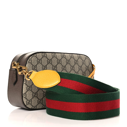 Gucci GG Supreme Monogram Web Neo Vintage Shoulder Bag Beige New Acero Crop 3 of 10