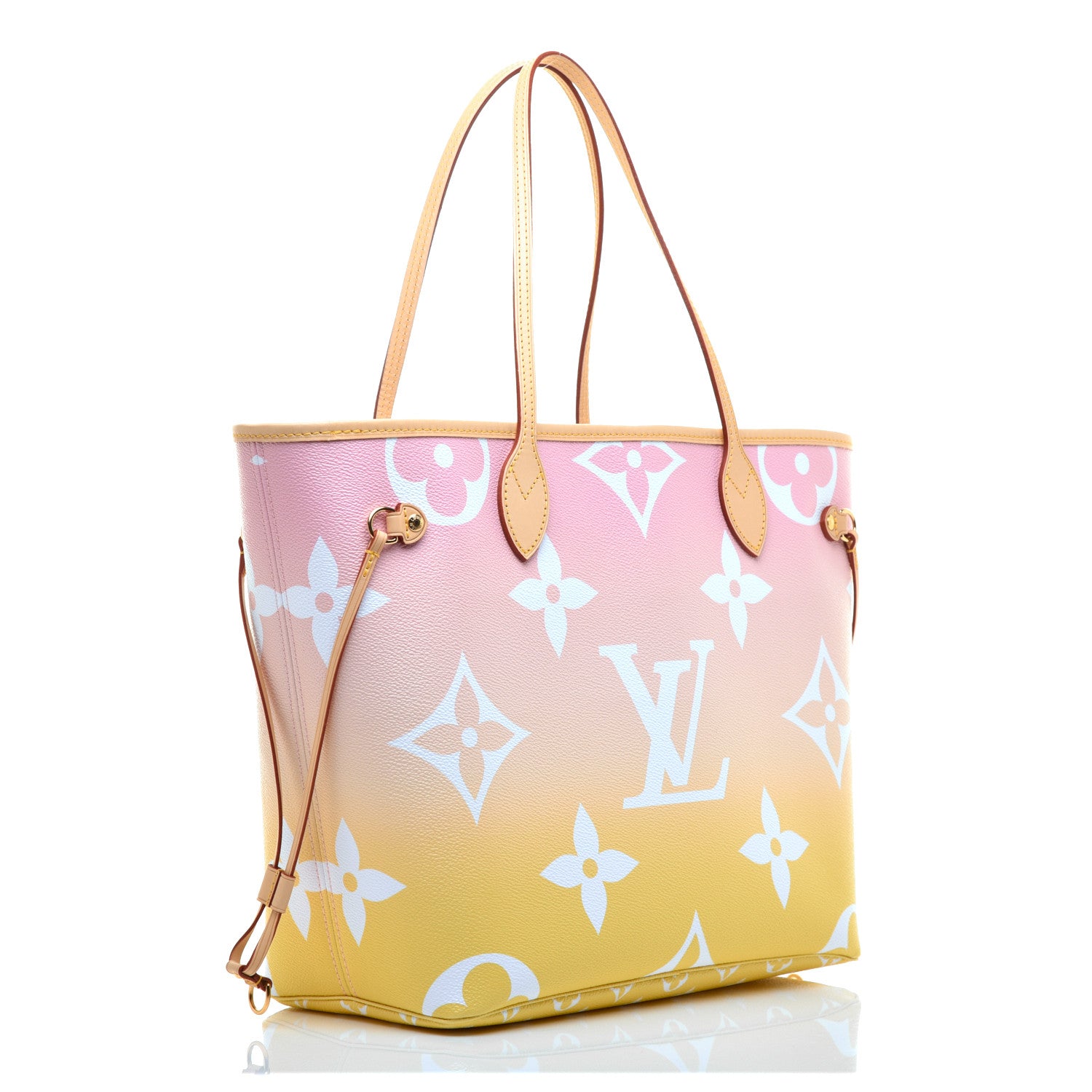 Louis Vuitton Monogram Giant By The Pool Neverfull MM Light Pink 3 of 9