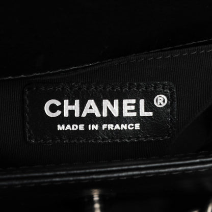 Chanel Goatskin Quilted Small Boy Handle Flap Black 6 of 8
