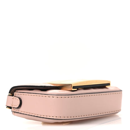 Fendi Nappa Matisse FF Embossed Nano Baguette Charm Rosa Quarzo 4 of 13