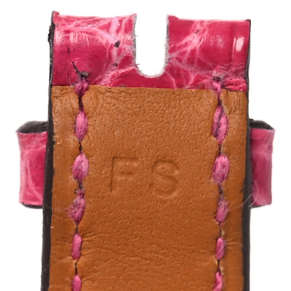Hermes Shiny Alligator 23mm Cape Cod Watch Strap Framboise 7 of 7