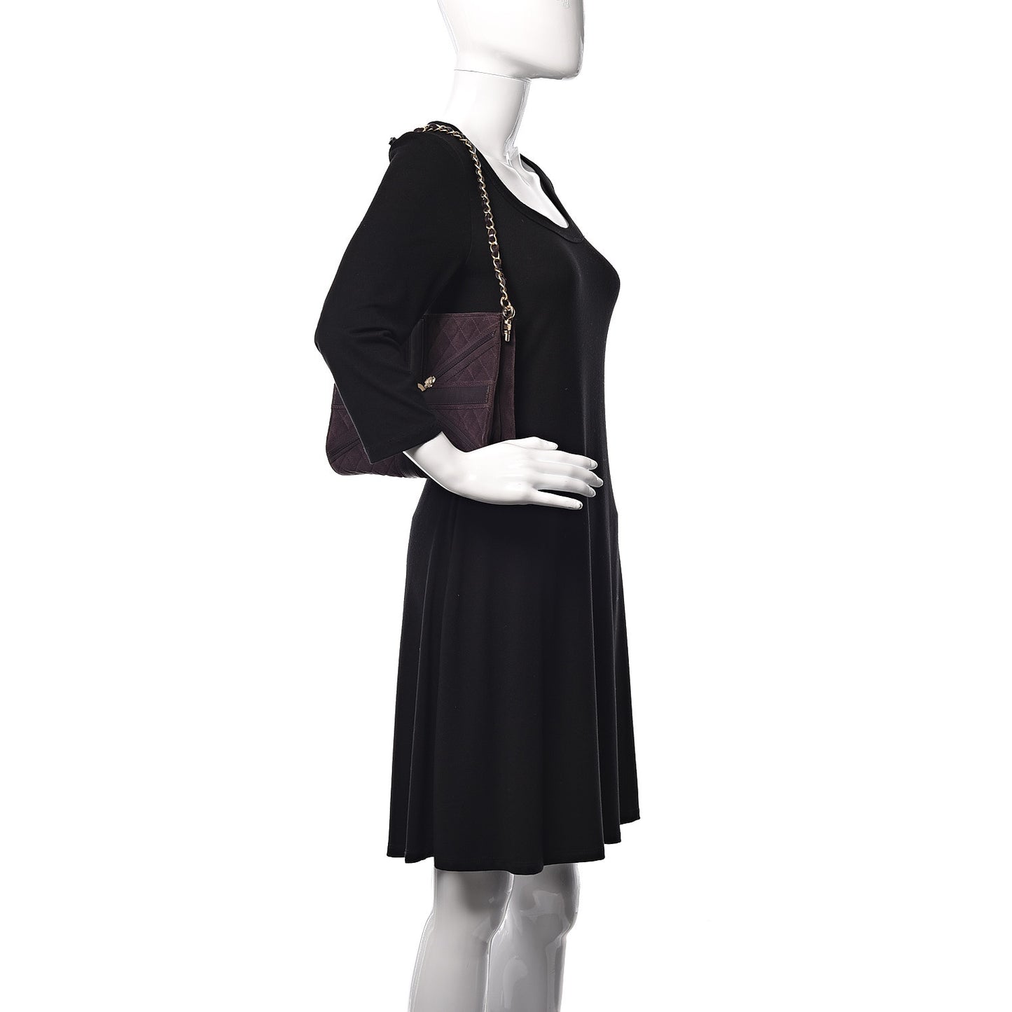 Suede Union Jack Shoulder Bag Purple