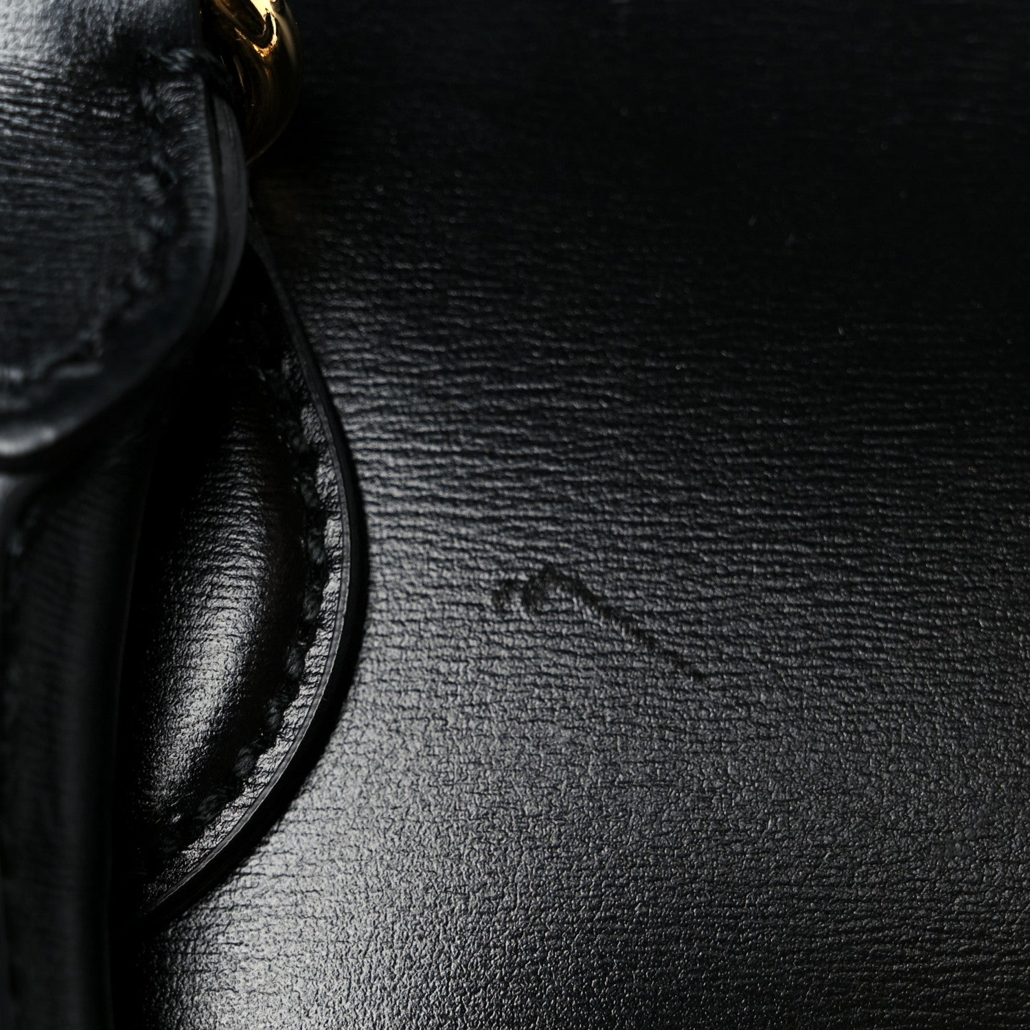 Gucci Boarded Plutone Calfskin Small Horsebit 1955 Top Handle Bag Black 12 of 12