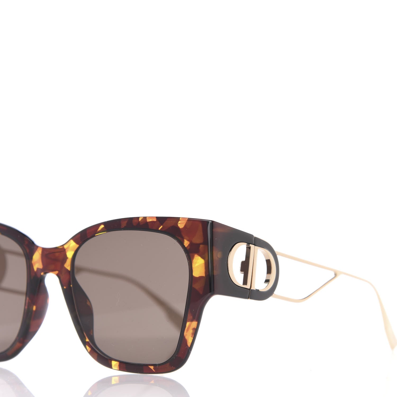 Christian Dior Rectangular 30 Montaigne 1 Sunglasses Tortoise 9 of 10