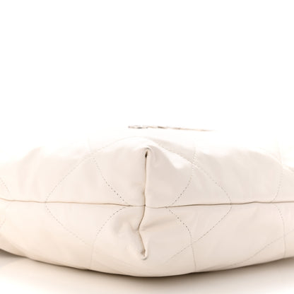 Chanel Shiny Calfskin Quilted Small Chanel 22 White 10 of 11