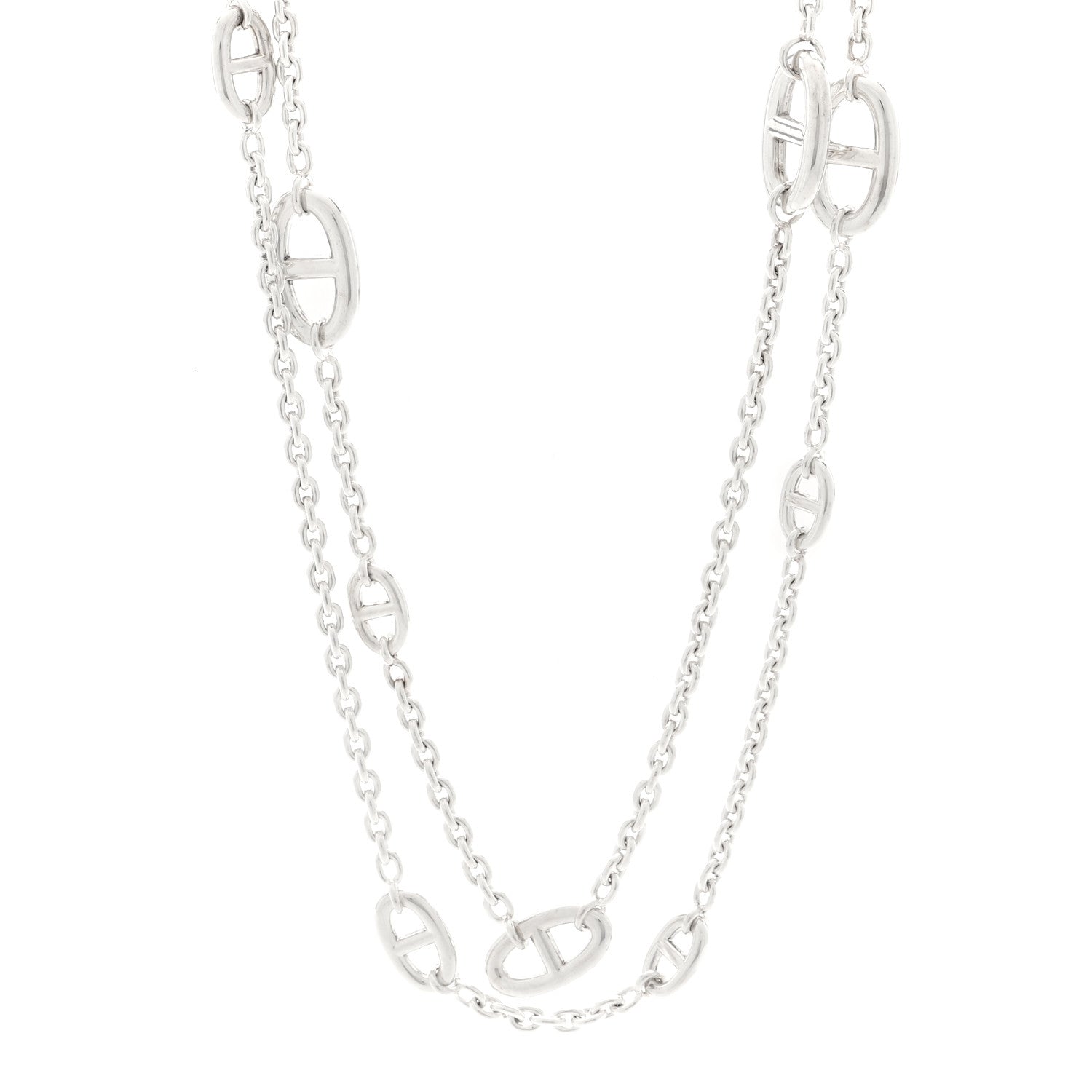 Hermes Sterling Silver Farandole Necklace 120 1 of 4