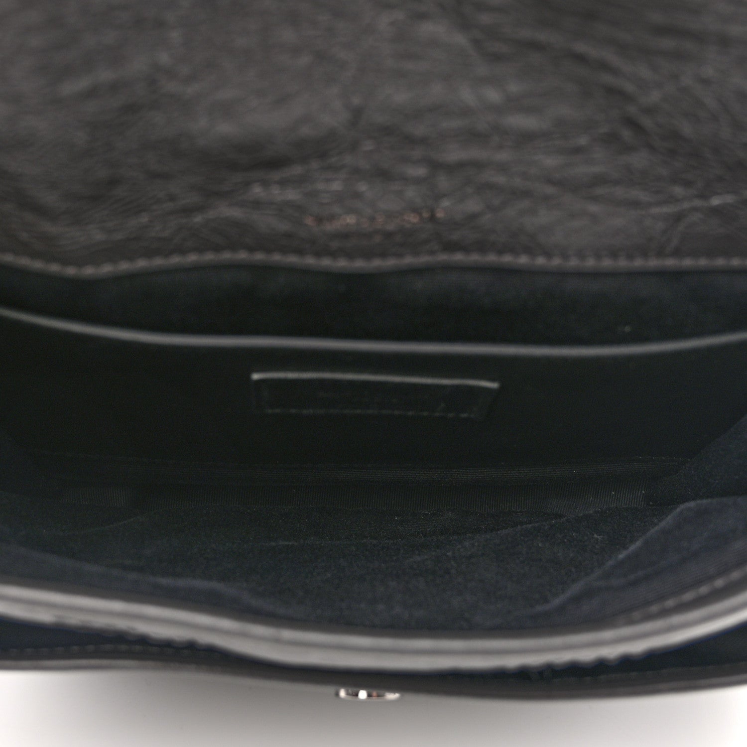 Saint Laurent Crinkled Calfskin Matelasse Monogram Baby Niki Chain Satchel Storm 5 of 11