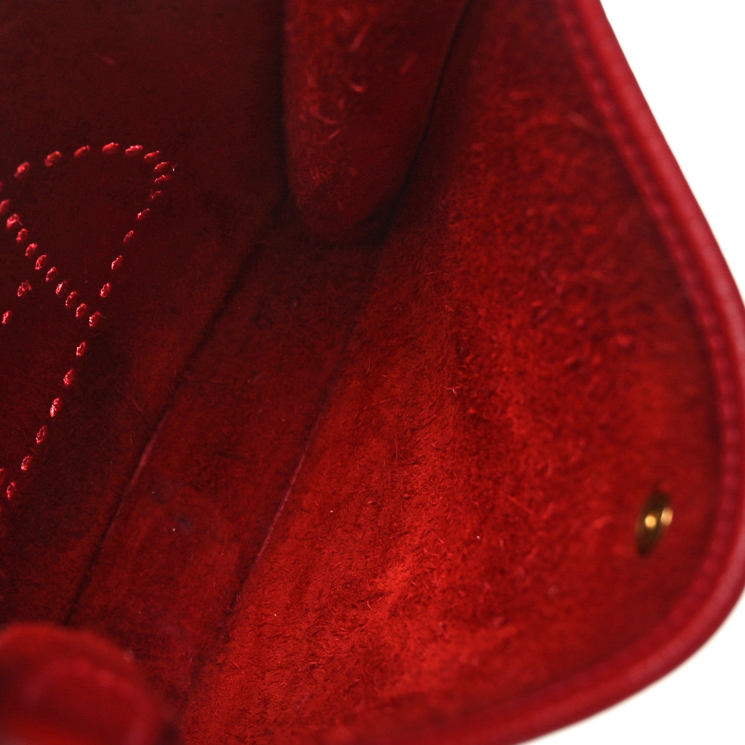 Hermes Taurillon Clemence Evelyne TPM Rouge Casaque 5 of 9