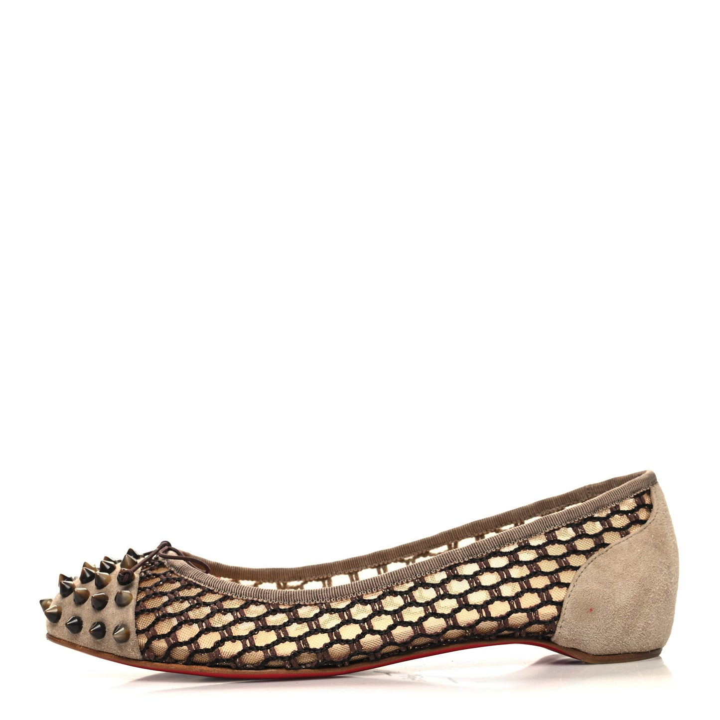 Patent Lace Mix Spikes Flats 37 Corde
