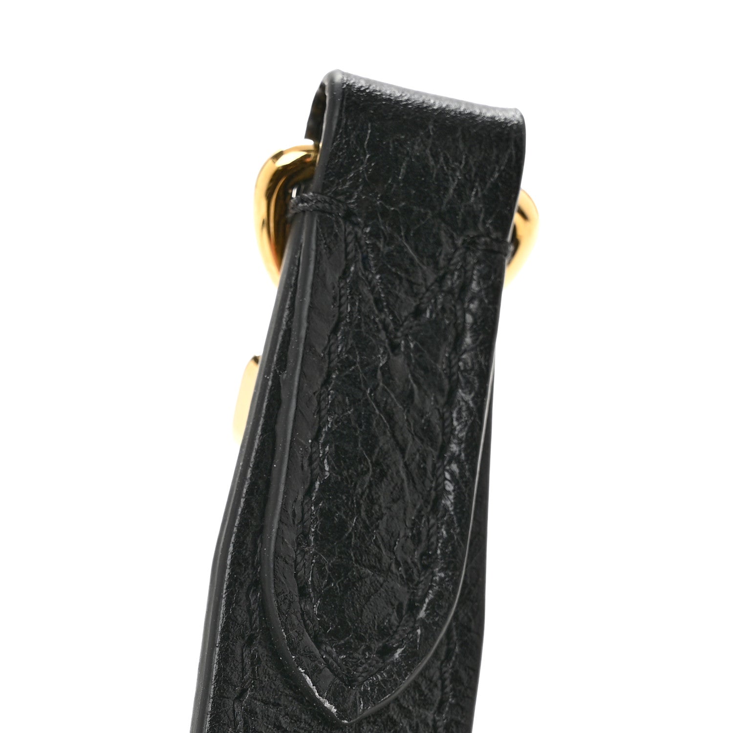 Louis Vuitton Calfskin Monogram Shoulder Strap Black 5 of 5