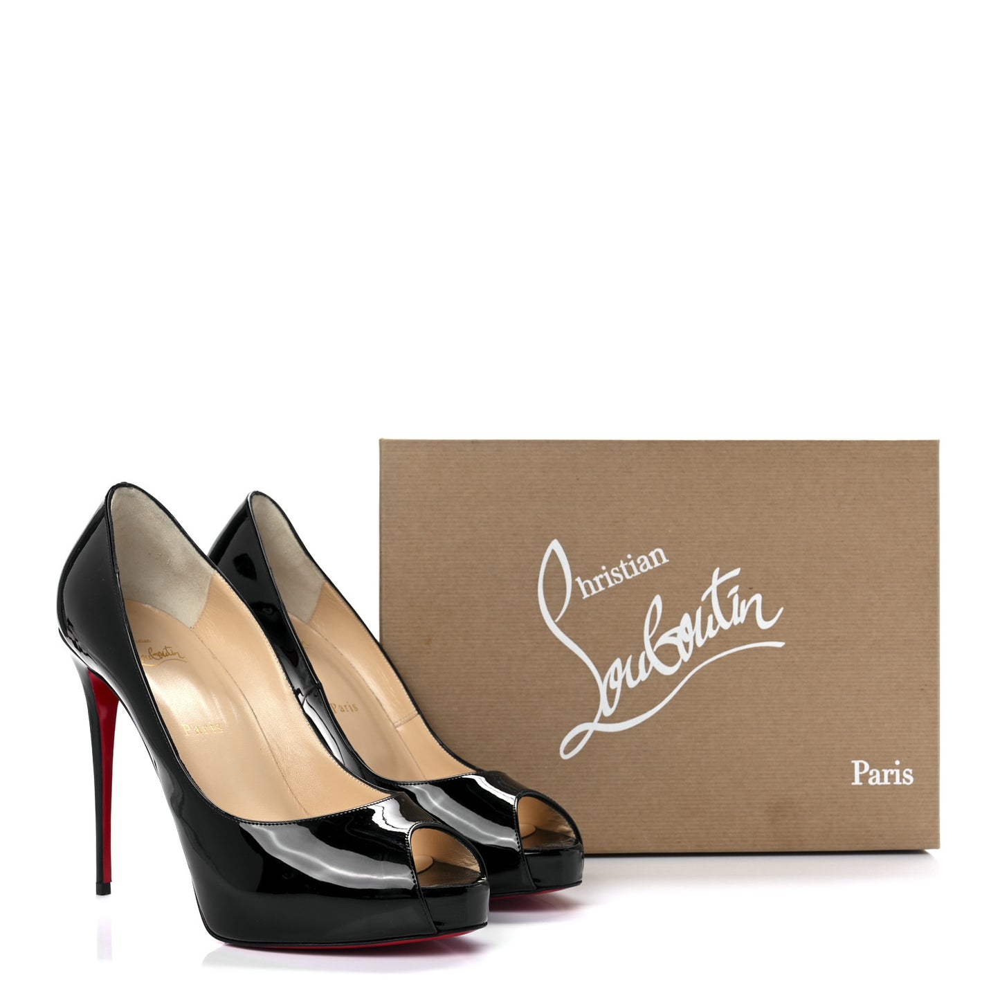Patent New Very Prive 120 Pumps 40.5 Black Red