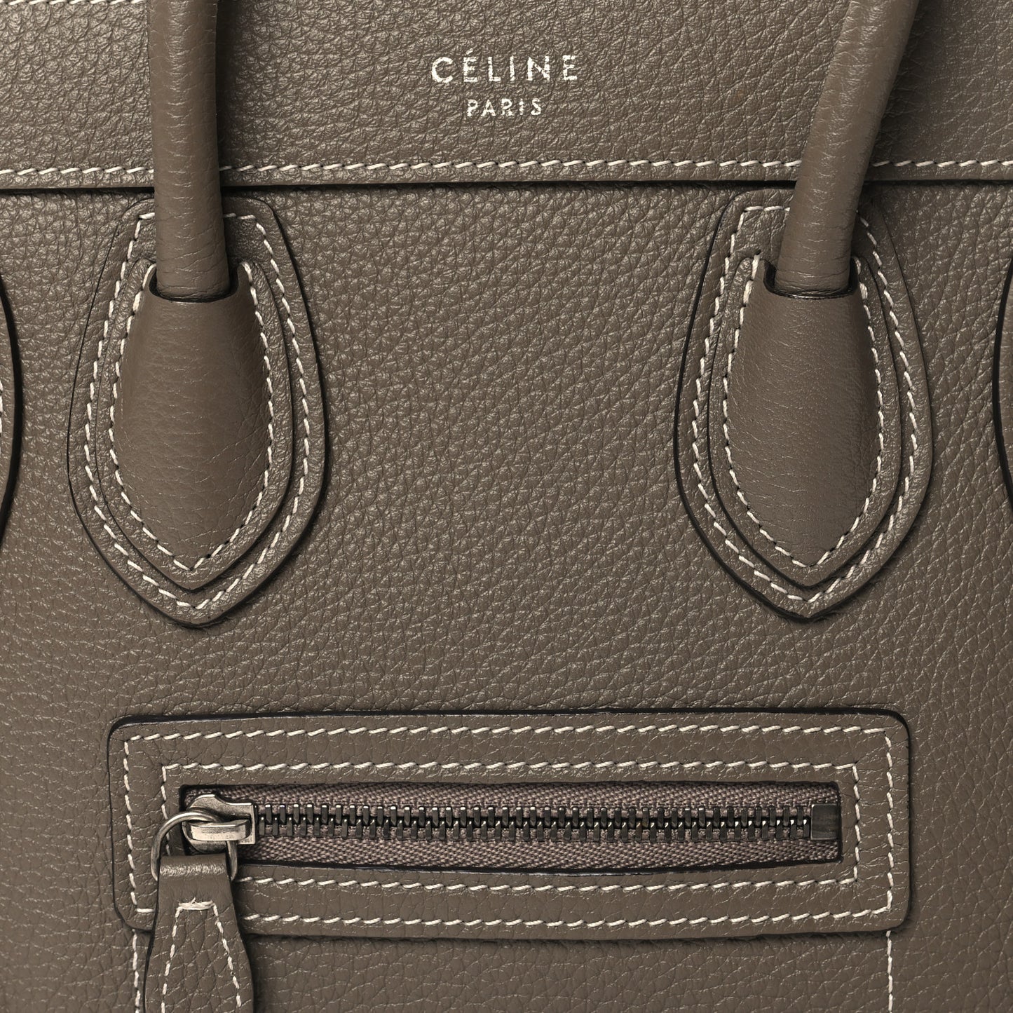 Drummed Calfskin Nano Luggage Souris