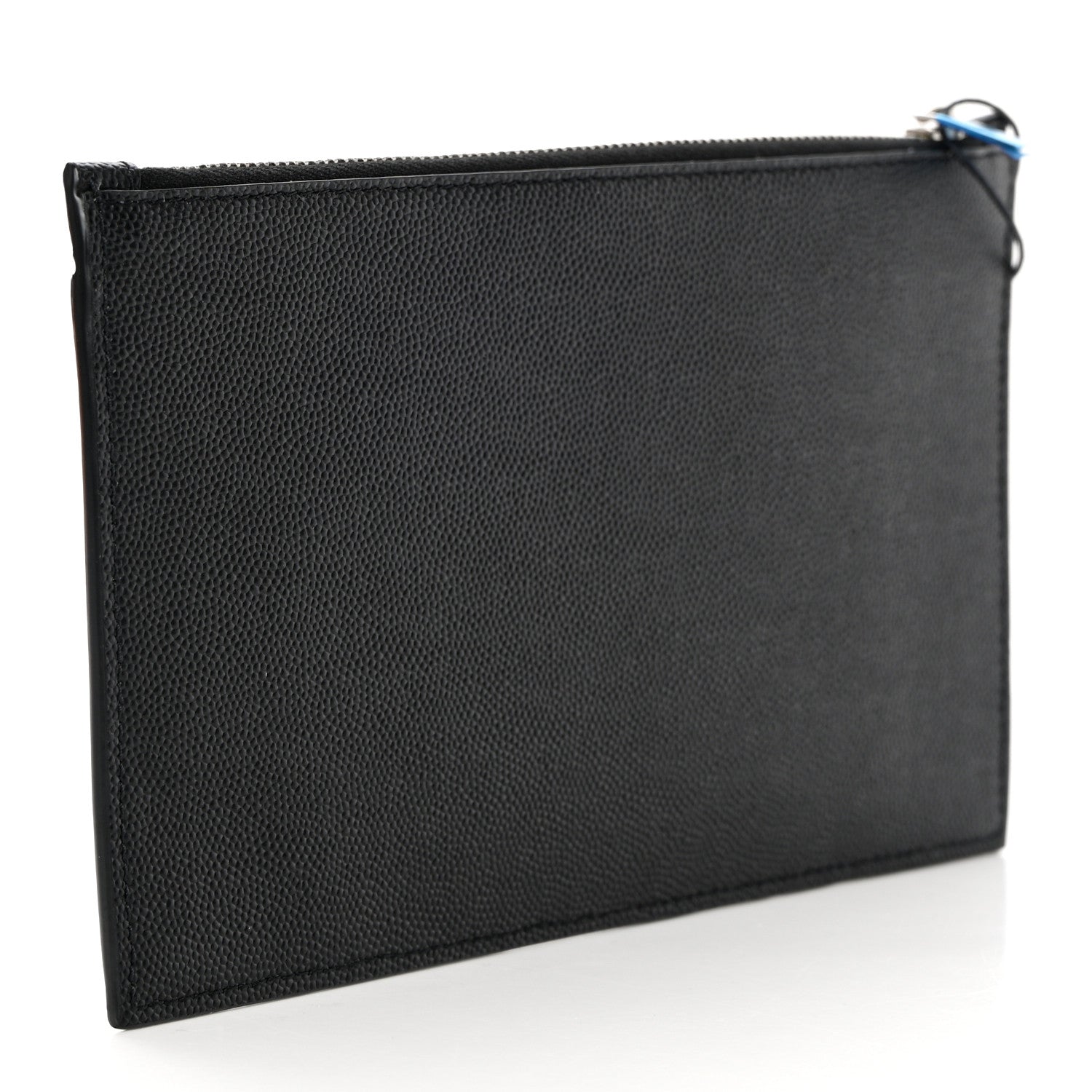 Saint Laurent Grain De Poudre Zipped Pouch Black 3 of 8