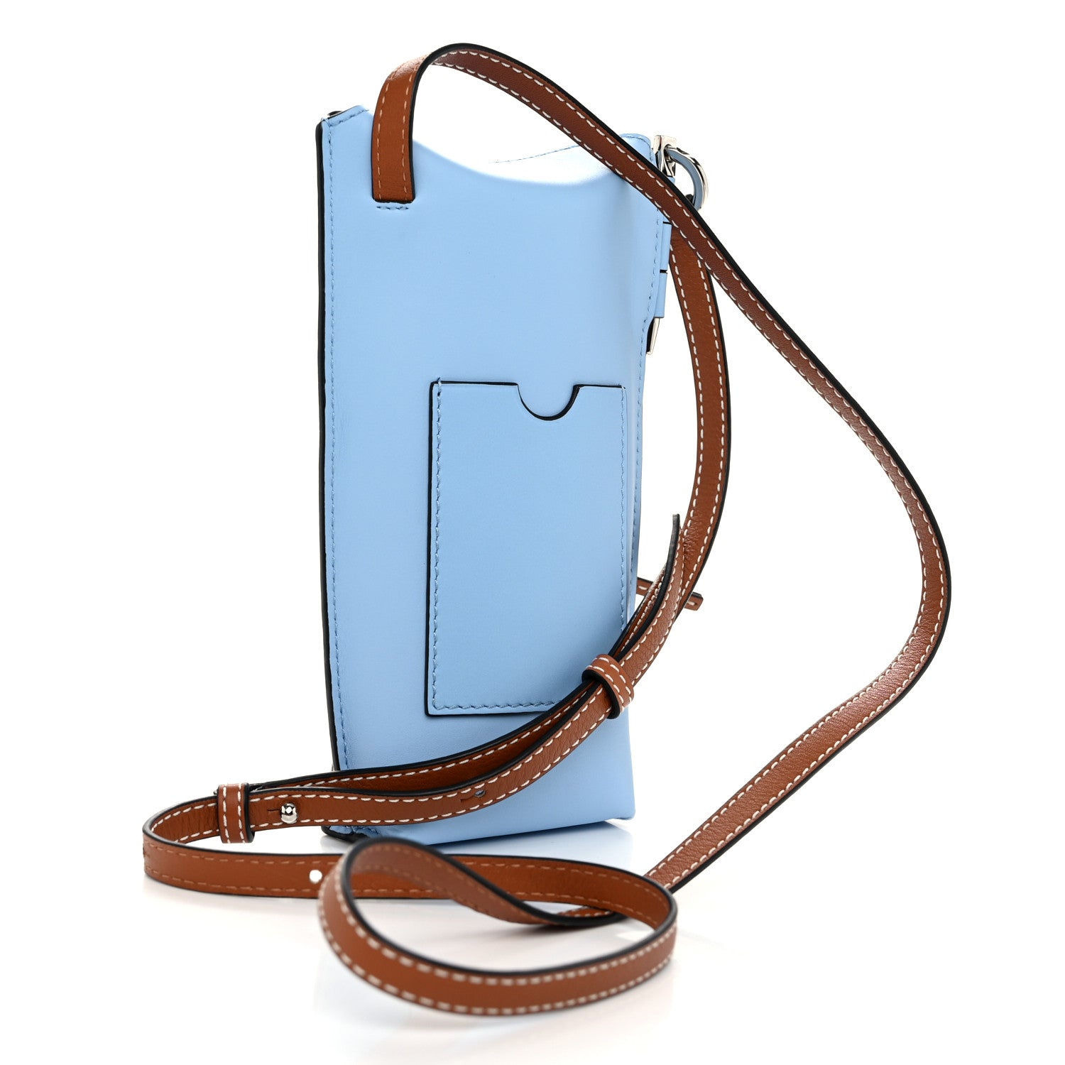 Loewe X MY NEIGHBOR TOTORO Calfskin Gate Pocket Blue Tan Multicolor 3 of 10