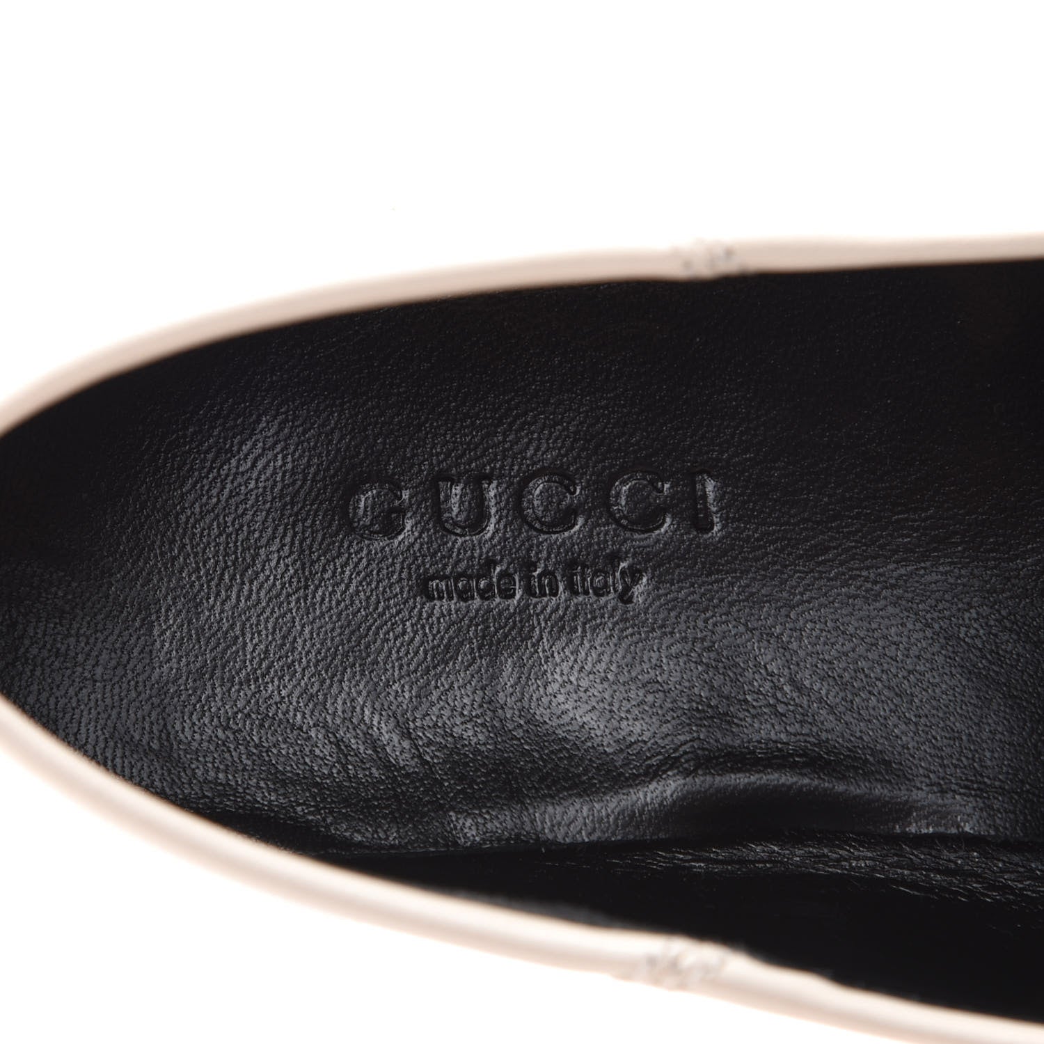 Gucci Lambskin Womens Brixton Horsebit Loafers 35 Mystic White 7 of 7