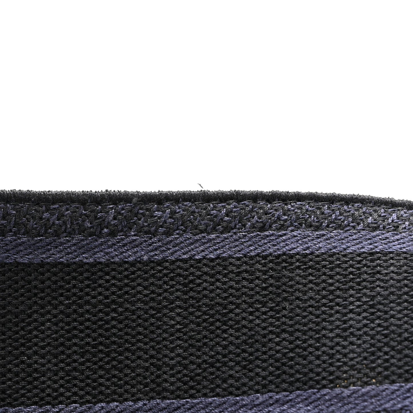 Canvas Embroidered Shoulder Strap Denim Blue