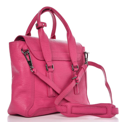 3.1 Phillip Lim 3.1 Textured Calfskin Medium Pashli Satchel Fuchsia 4 of 8